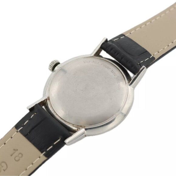 Vintage 32mm Wittnauer Sub-Seconds Men\'s Mechanical Wristwatch Swiss Steel